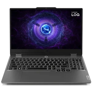 لپ‌تاپ لنوو مدل LOQ 15IRX9 با پردازنده Core i7-13650HX و گرافیک RTX4050 6GB، رم DDR5 16GB با فرکانس 4800MHz، حافظه SSD با ظرفیت 512GB، نمایشگر 15.6 اینچ IPS با وضوح FHD و نرخ به‌روزرسانی 144 هرتز، دارای نور پس‌زمینه کیبورد