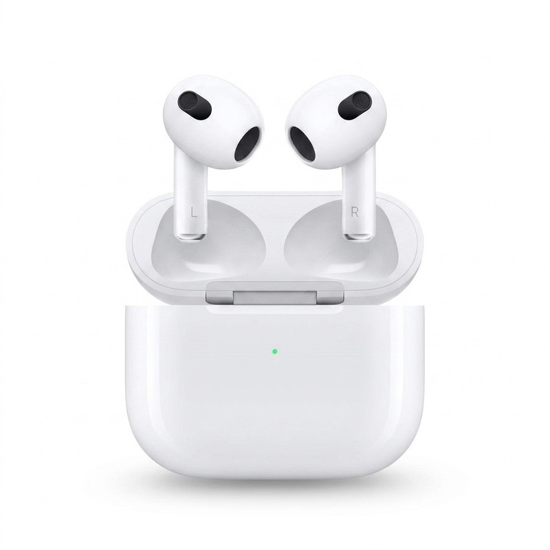 هدفون بلوتوثی اپل مدل AirPods 3 با نویز کنسلینگ میکروفون هدفون بلوتوثی اپل مدل AirPods 3 با نویز کنسلینگ میکروفون