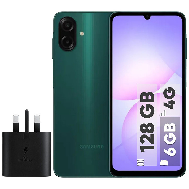 گوشی موبایل سامسونگ مدل Galaxy A07 دو سیم کارت ظرفیت 128گیگابایت و رم 6 گیگابایت به همراه شارژر 25 وات سامسونگ گوشی موبایل سامسونگ مدل Galaxy A07 دو سیم کارت ظرفیت 128گیگابایت و رم 6 گیگابایت به همراه شارژر 25 وات سامسونگ